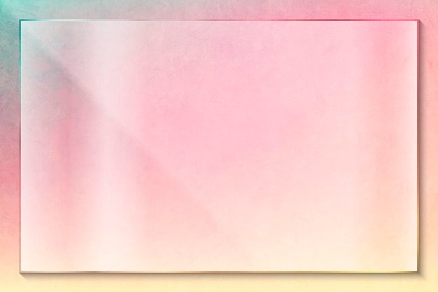 Vecteur gratuit conception de cadre rectangle rose