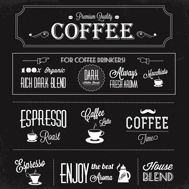 Vecteur gratuit conception de café