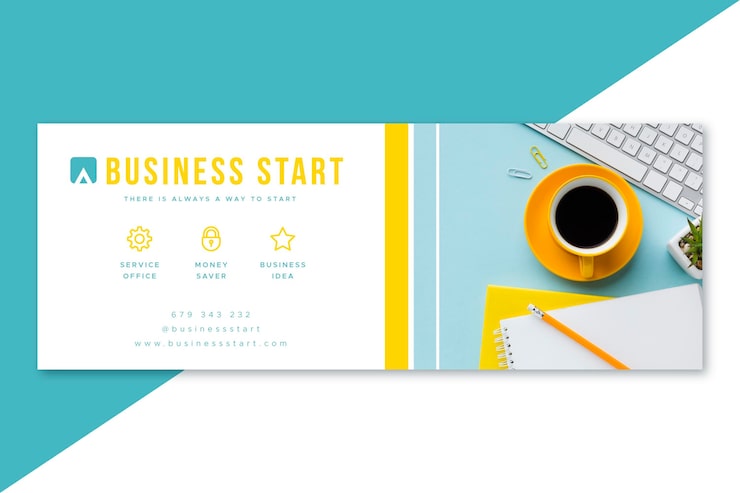 Vecteur gratuit conception de couverture d'entreprise facebook