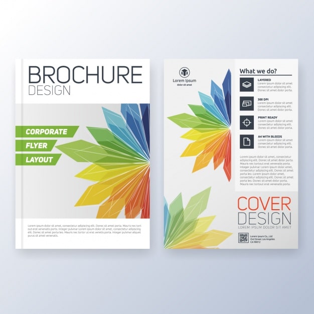 Vecteur gratuit conception du modèle de brochure