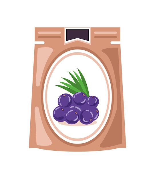 Vecteur gratuit conception de l'emballage de l'acai