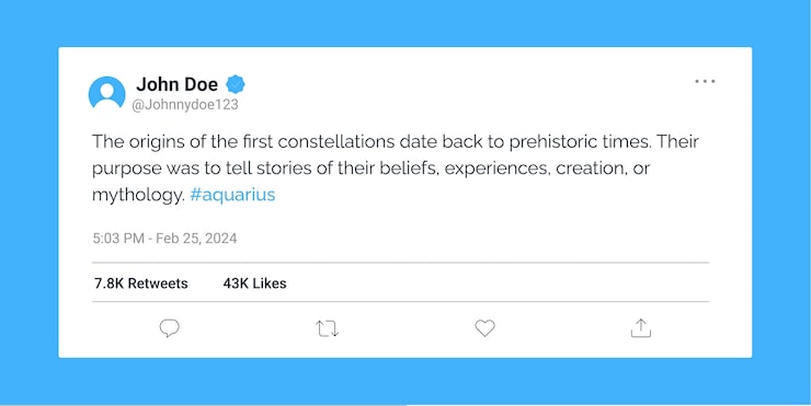 Vecteur gratuit conception générique d'un message twitter