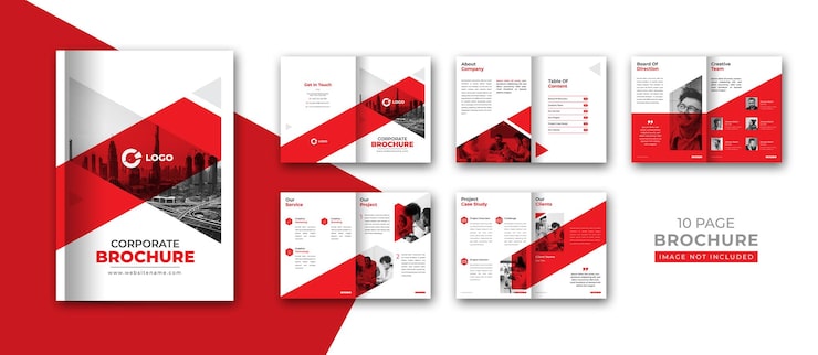 Vecteur gratuit conception de modèle de brochure de profil d'entreprise
