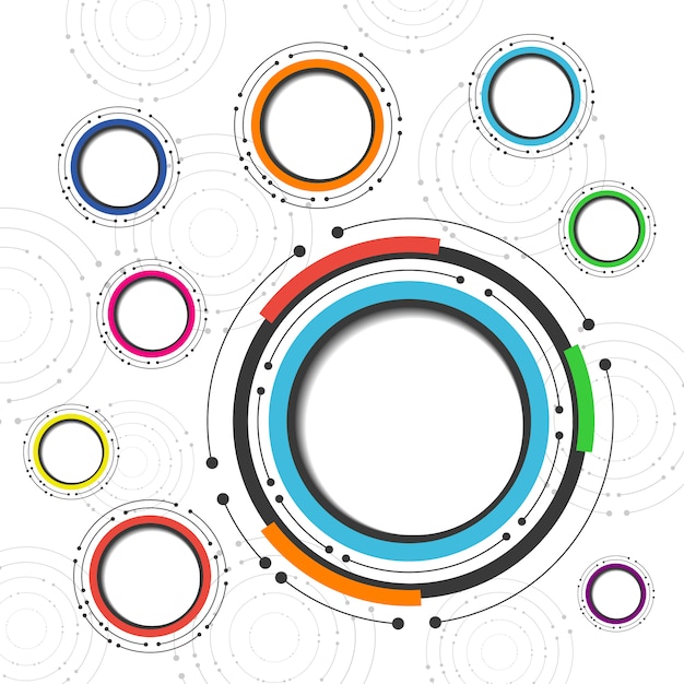 Vecteur gratuit conception de modèle infographique