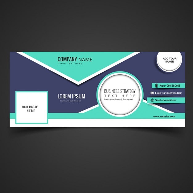 Vecteur gratuit couverture facebook moderne