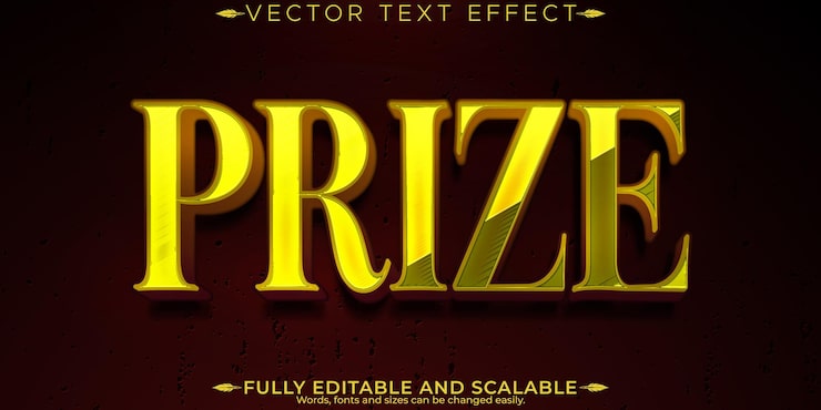 Vecteur gratuit effet de texte prix modifiable, style de texte doré et élégant