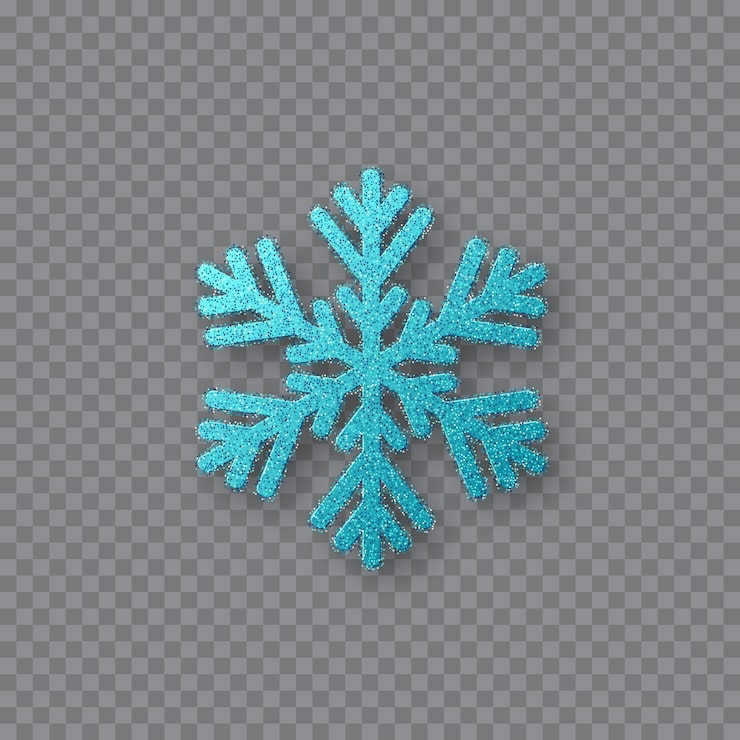 Vecteur gratuit flocon de neige bleu pailleté.