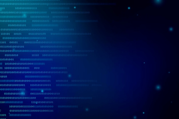 Vecteur gratuit flux de conception de code binaire