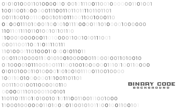 Vecteur gratuit fond blanc de technologie de réseau de code binaire