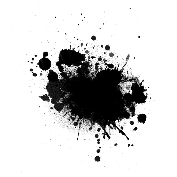 Vecteur gratuit le fond de l'encre grunge
