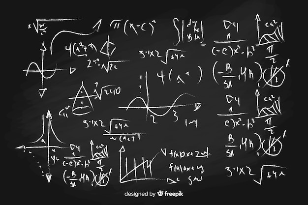 Vecteur gratuit fond de maths