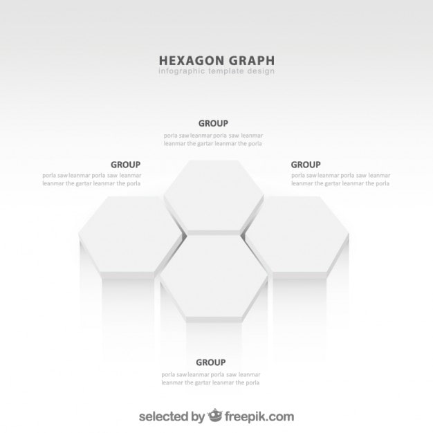 Vecteur gratuit graphique hexagones