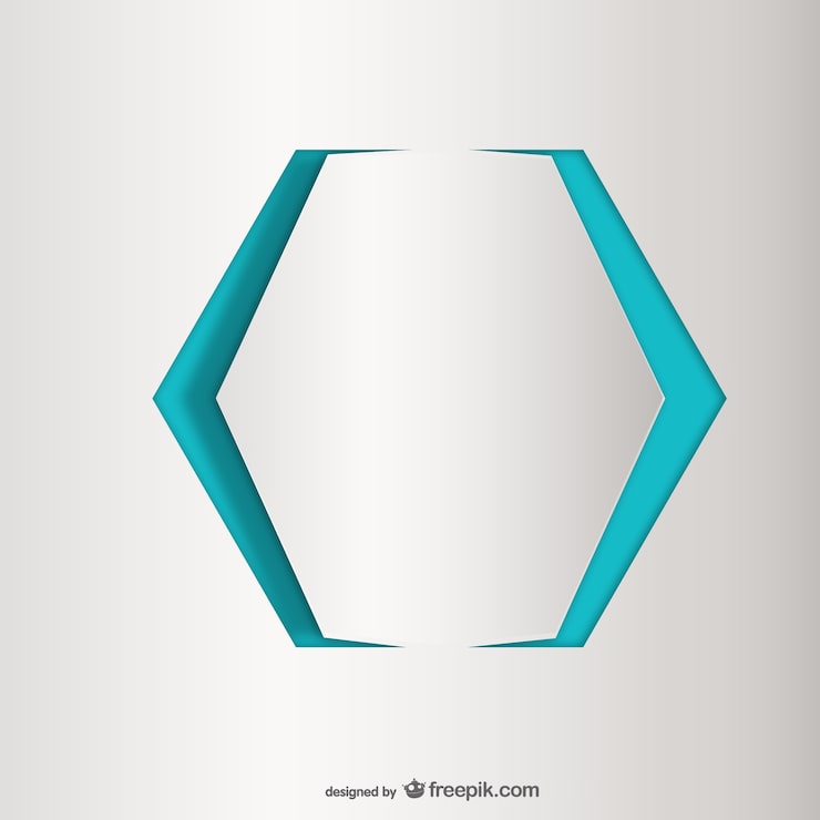 Vecteur gratuit hexagone abstrait