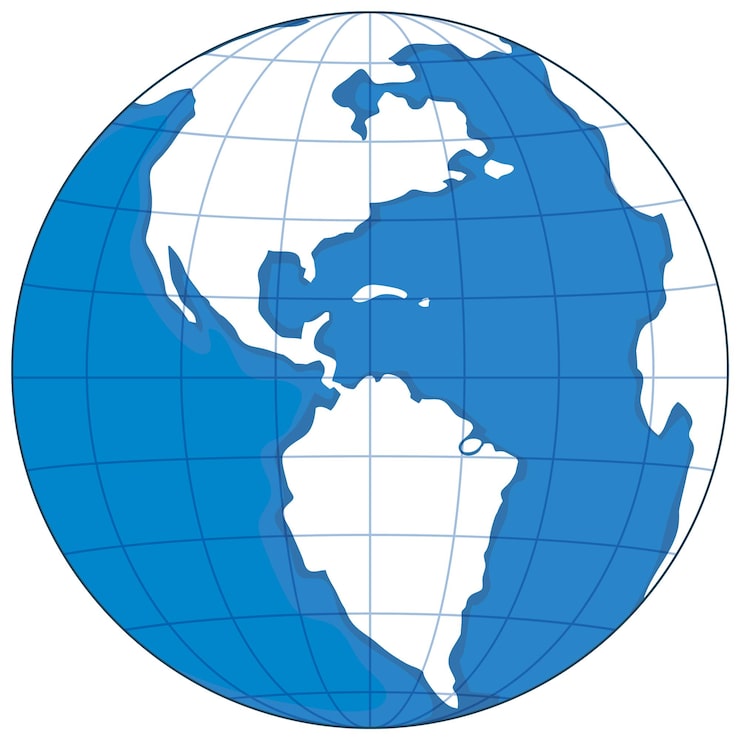 Vecteur gratuit icône de globe terrestre sur fond blanc