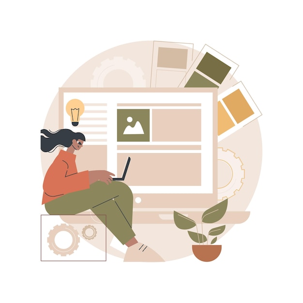 Vecteur gratuit illustration abstraite de conception d'interface