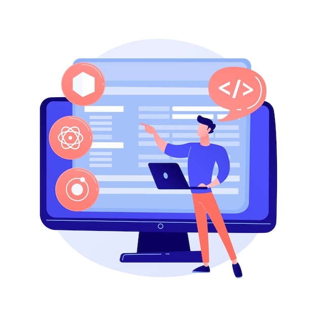 Vecteur gratuit illustration de concept abstrait de cadres multiplateformes