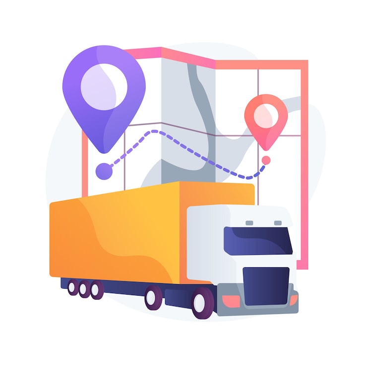 Vecteur gratuit illustration de concept abstrait de transport national