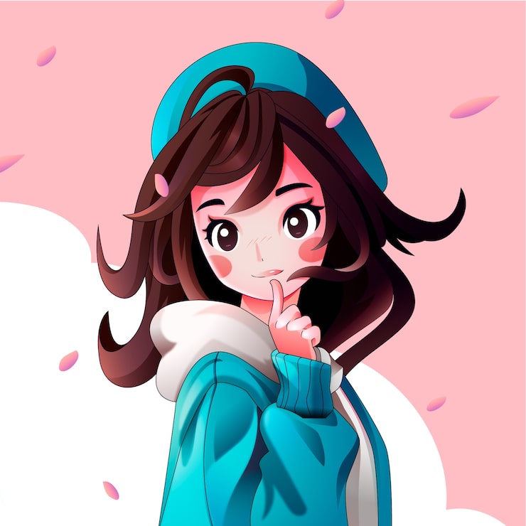 Vecteur gratuit illustration de kawaii anime dessiné à la main