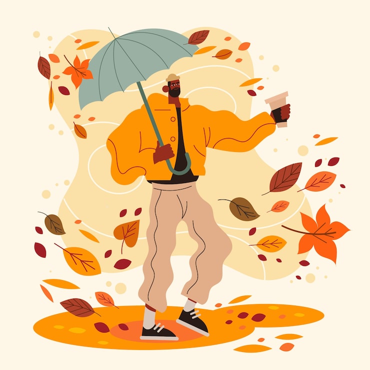 Vecteur gratuit illustration plate pour la célébration de la saison d'automne