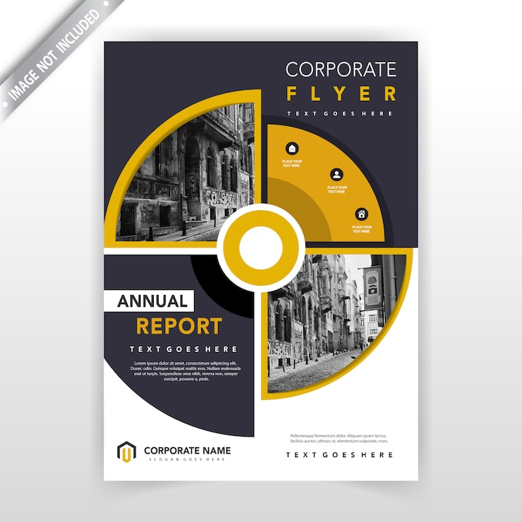 Vecteur gratuit modèle de conception circulaire flyer créatif