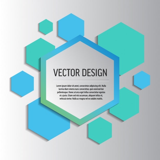 Vecteur gratuit modèle de fond avec des hexagones
