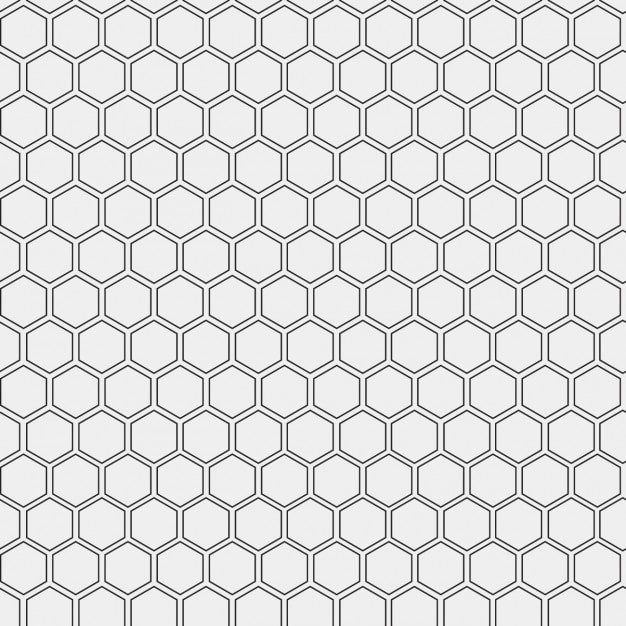Vecteur gratuit motif réalisés avec des hexagones décrites