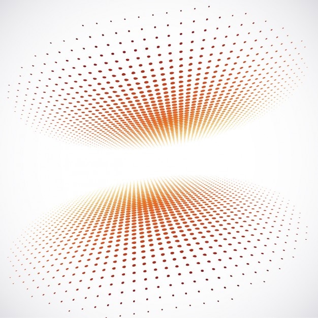 Vecteur gratuit orange petits cercles fond