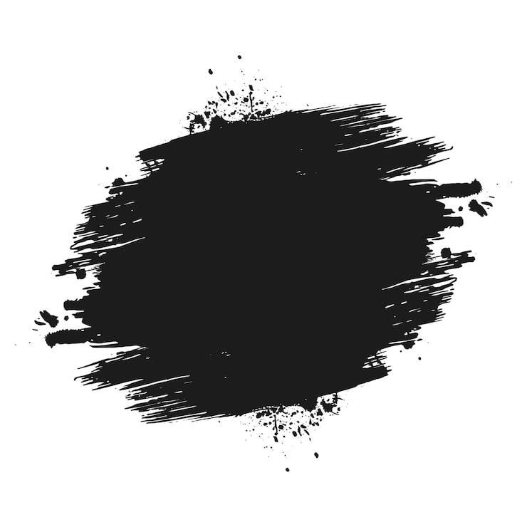 Vecteur gratuit un trait de pinceau noir moderne sur un fond blanc