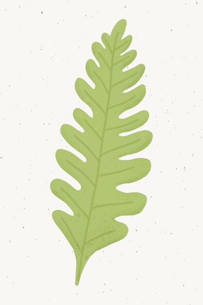 Vecteur gratuit vecteur d'élément de conception de feuille de chêne vert