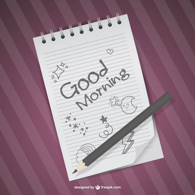Vecteur gratuit vecteur matin dessinée à la main bon