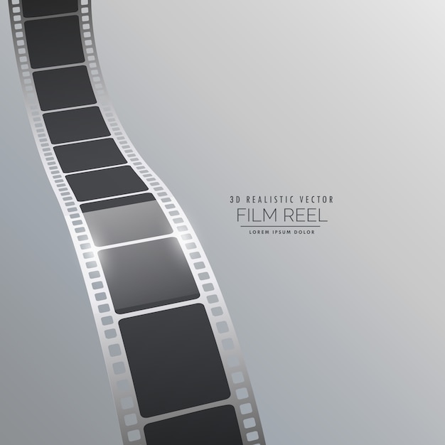 Vecteur gratuit vector 3d film strip background design