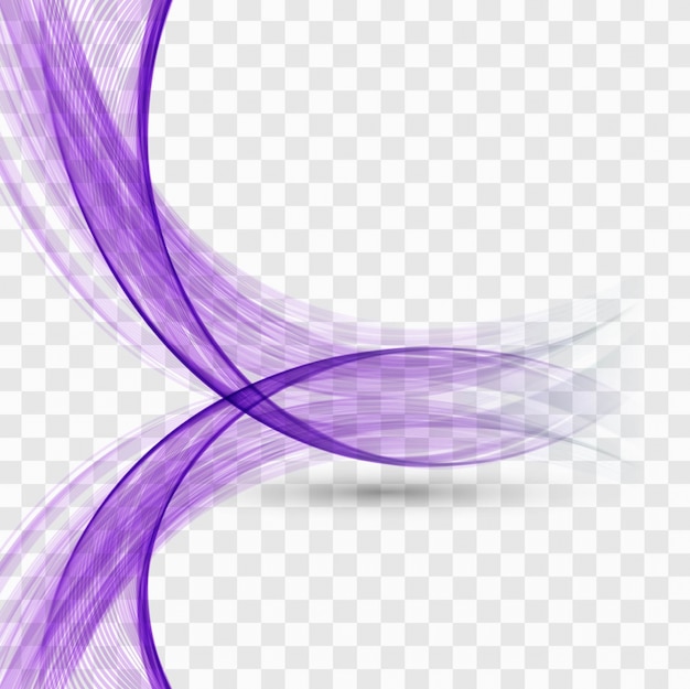 Vecteur gratuit violet wave background