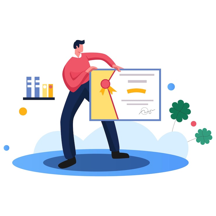 Vecteur application d'intégration d'amplis flat landing marketing en propriété