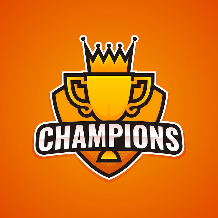 Vecteur badge champion
