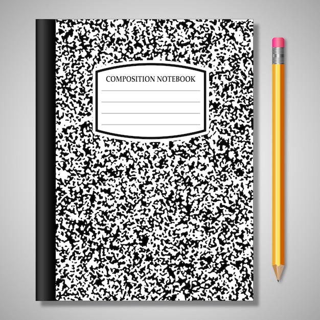 Vecteur carnet de composition