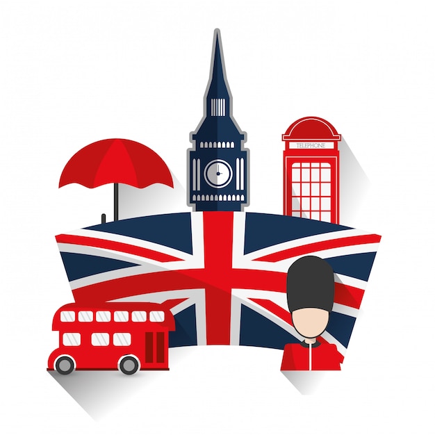 Vecteur conception de monuments de londres