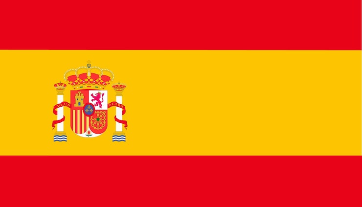 Vecteur drapeau espagnol
