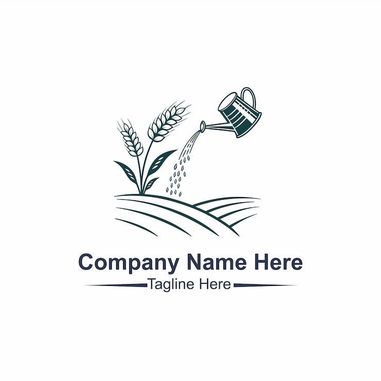 Vecteur faites le logo de l'agriculture ici