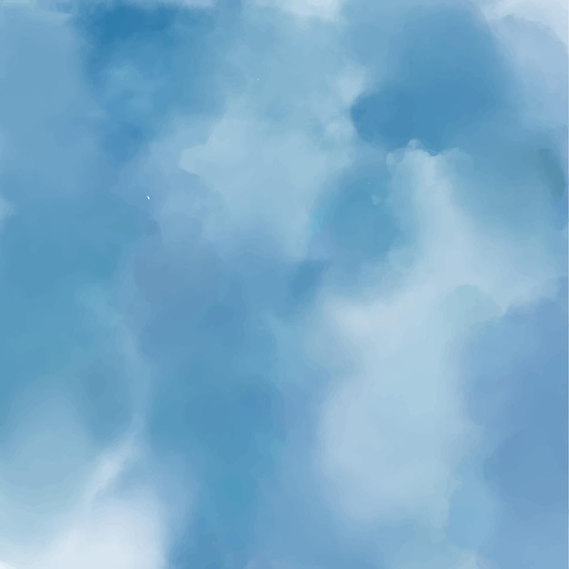 Vecteur fond bleu d'aquarelle