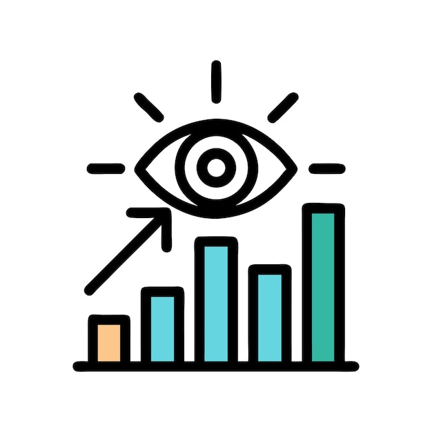 Vecteur icône de visualisation