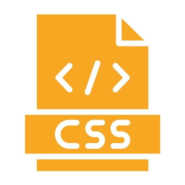 Vecteur illustration de la conception de l'icône vectorielle css