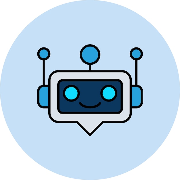 Vecteur illustration du bot à plat