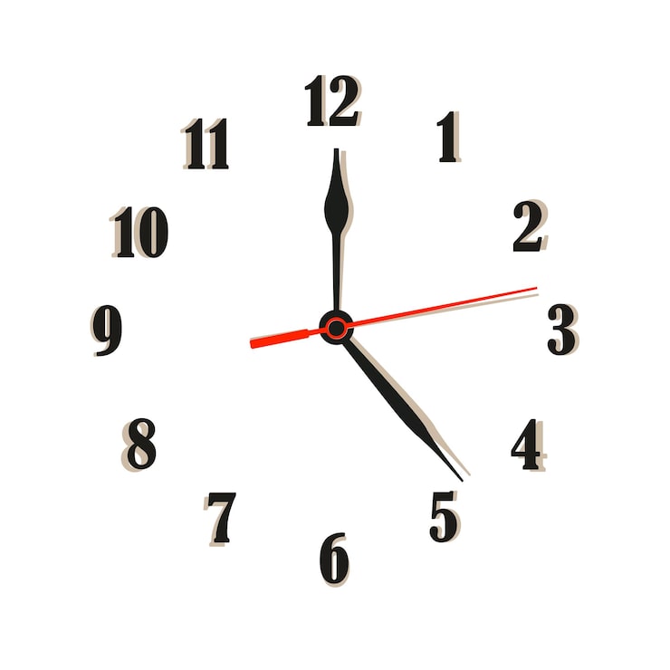 Vecteur illustration de l'horloge