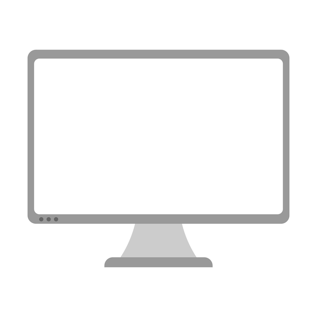 Vecteur illustration vectorielle de moniteur d'ordinateur.