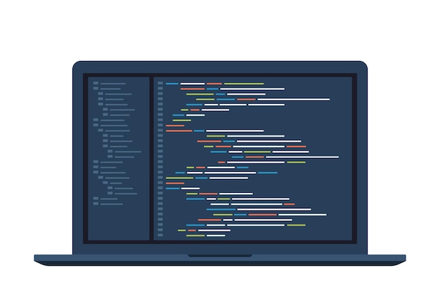 Vecteur logiciel informatique codage concept vectoriel programmation codage script java code de programme numérique