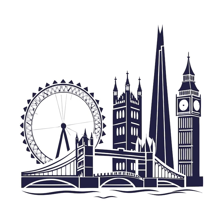 Vecteur london skyline svg (en anglais)