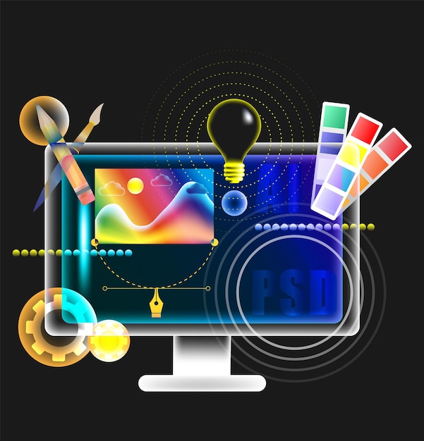 Vecteur modèle de bannière de vecteur créatif de conception web