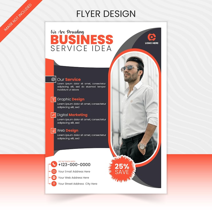 Vecteur modèle de conception de flyer professionnel d'entreprise