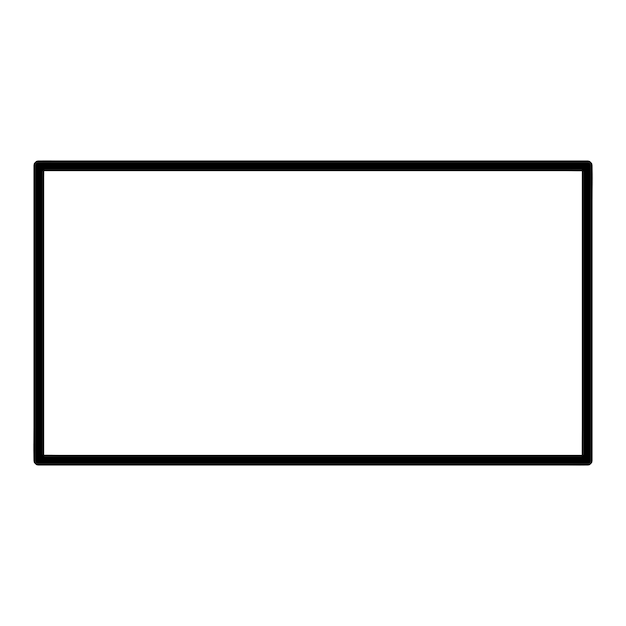 Vecteur modèle de conception d'illustration vectorielle rectangulaire de l'icône