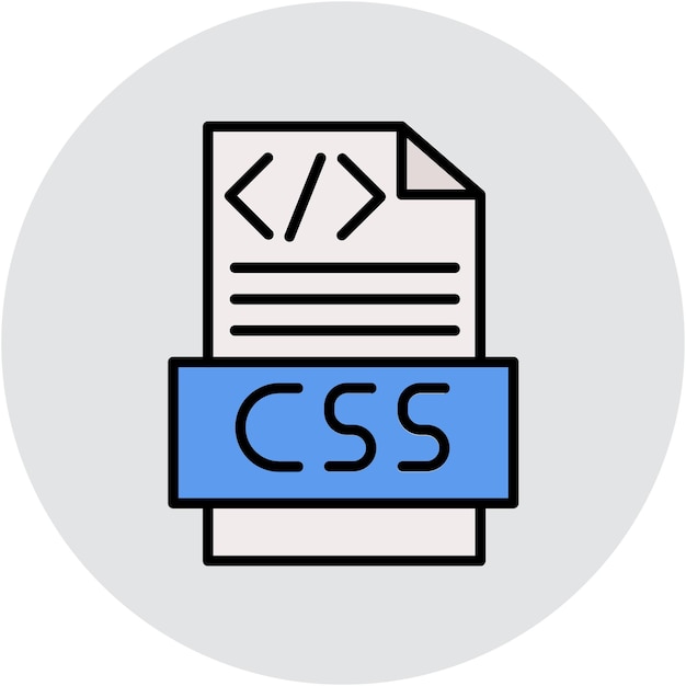 Vecteur style d'illustration vectorielle du code css